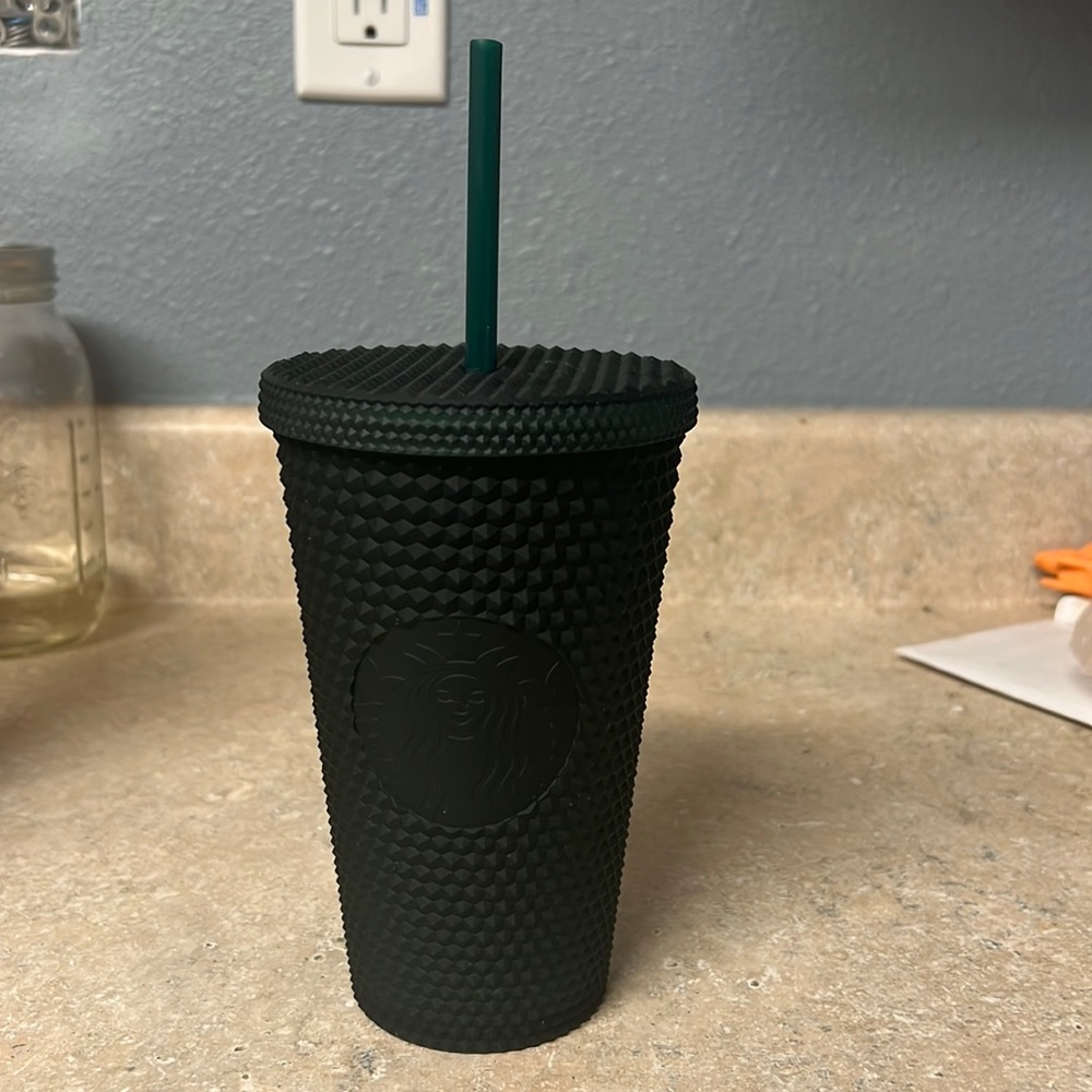 Studded Dark green 16oz Starbucks tumbler